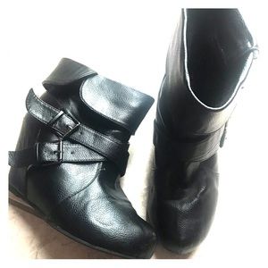 Black ankle booties